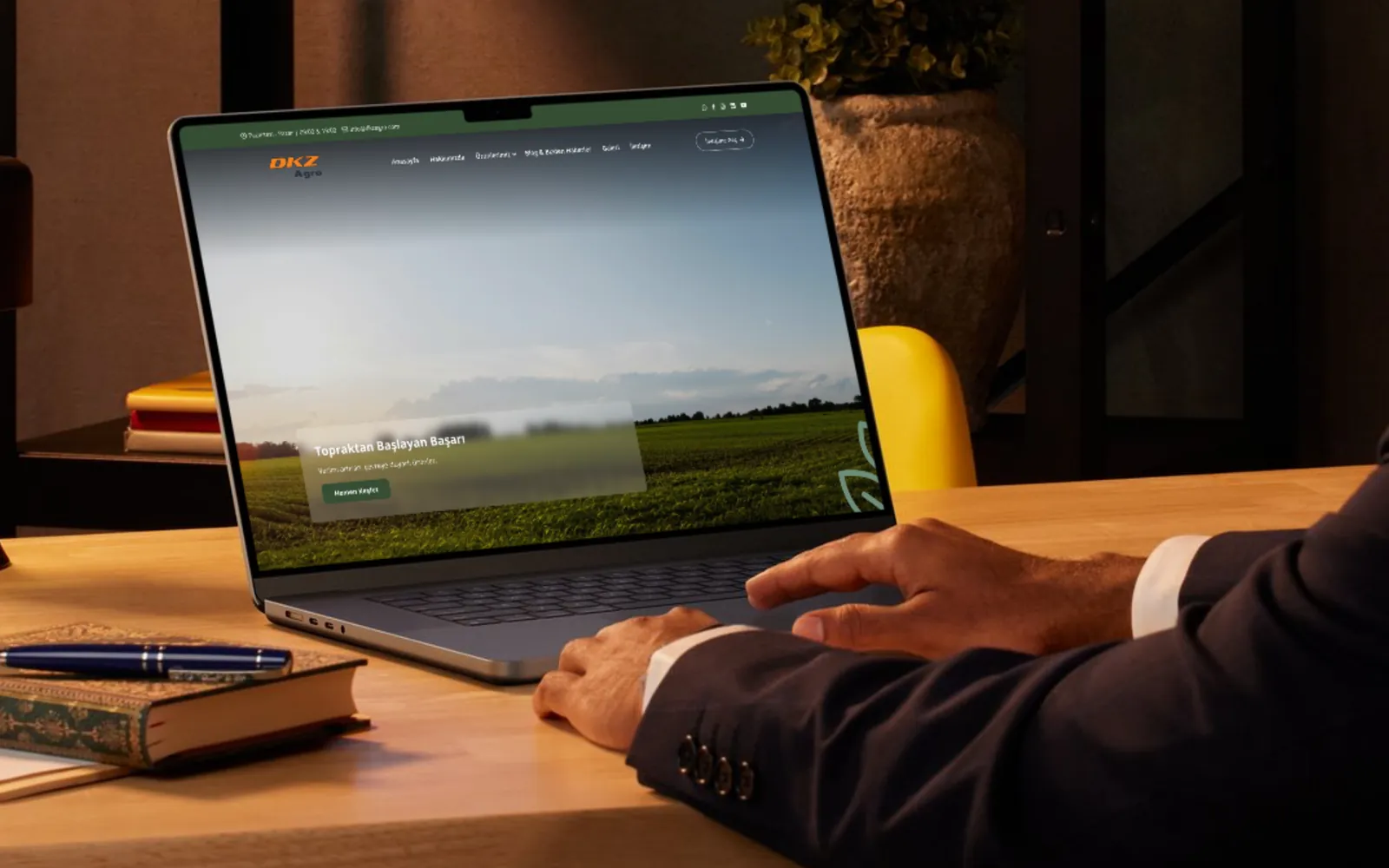 DKZ Agro kurumsal web sitesi tasarımı - Deniz Media Group