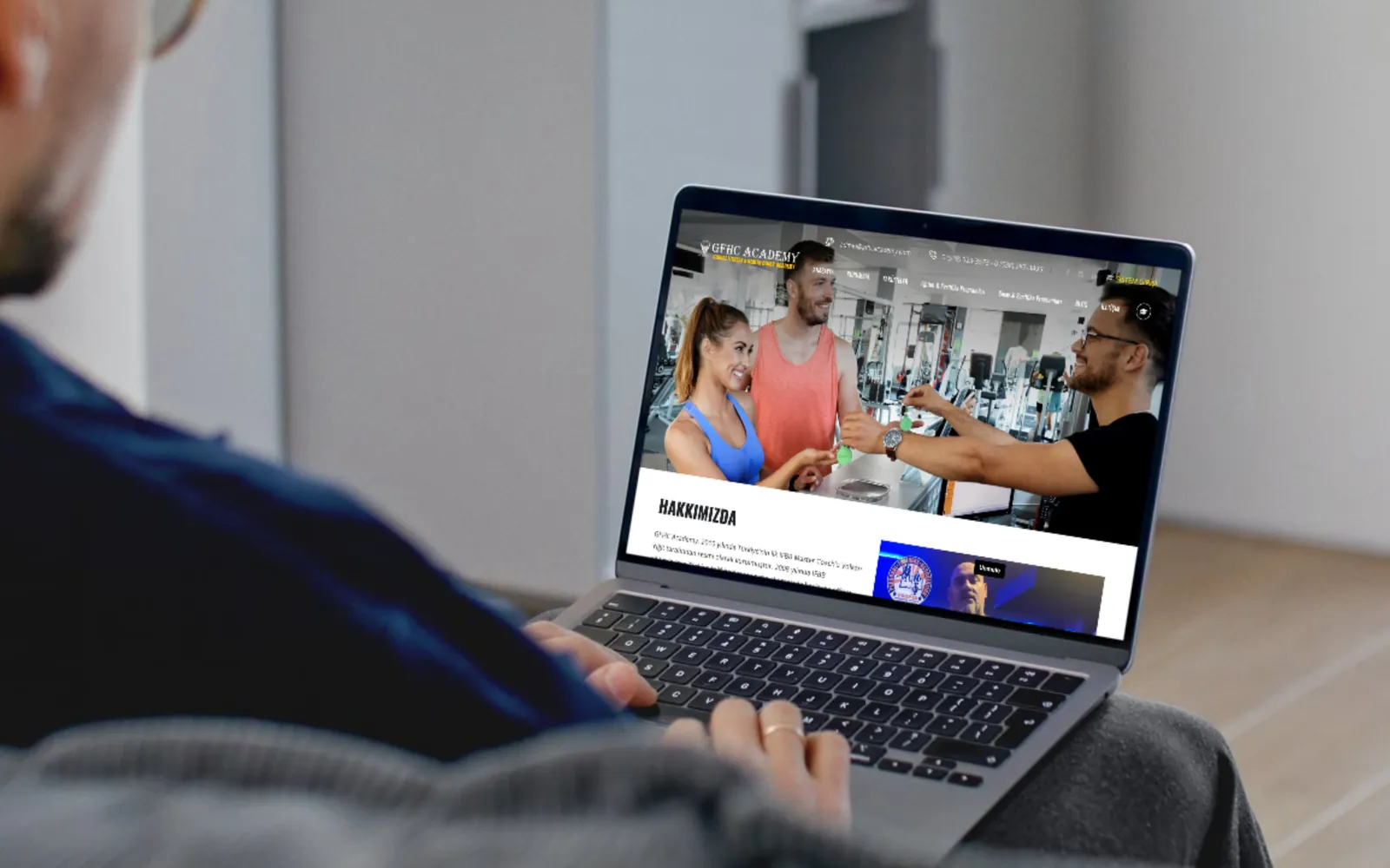 GFHC Academy kurumsal web sitesi tasarımı - Deniz Media Group